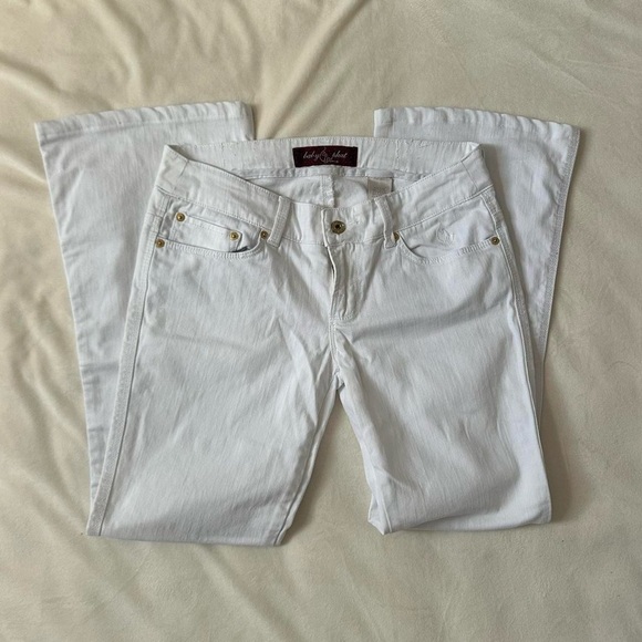 Y2k 90s Baby Phat White Bootcut Pants Size 7 - Picture 5 of 8
